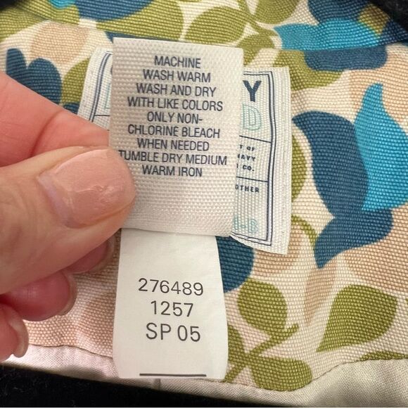 Old Navy floral pea coat 🌺 lined 🌺 excellent condition 🌺 small - Picture 9 of 10